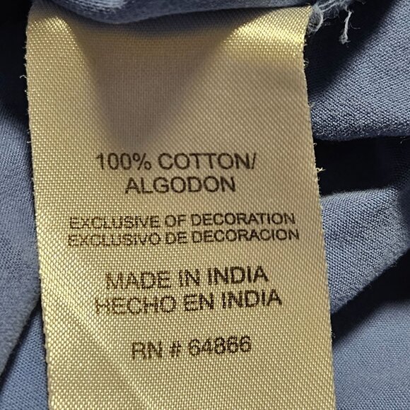 Lee Blue Button Up Shirt Mens Size XL Palm Tree Print Short Sleeve Cotton Casual - Picture 5 of 5